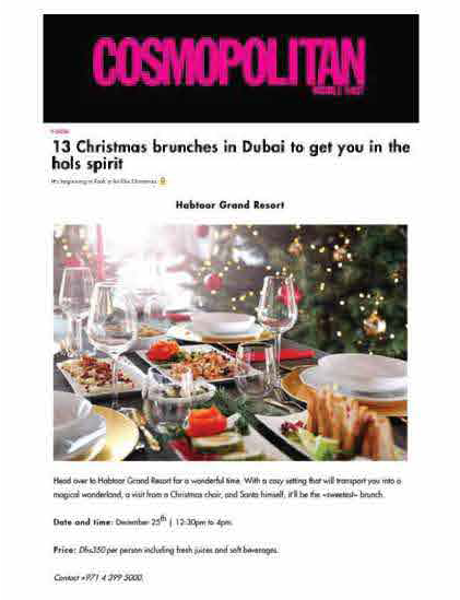 Al Habtoor Grand Resort press coverage