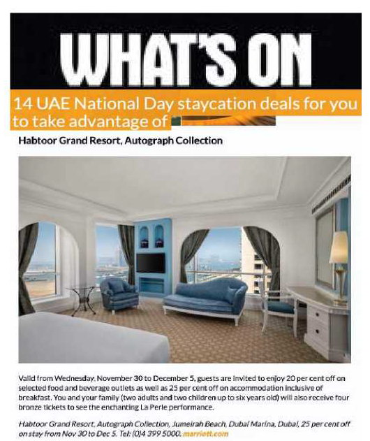Al Habtoor Grand Resort press coverage
