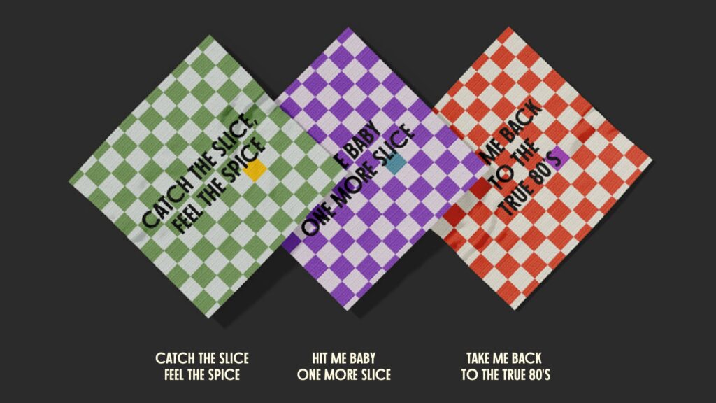 True Slice checkerboard placemats
